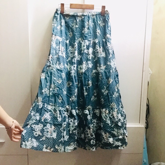 Váy xoè midi ngắn dài suông ôm secondhand 2hand si