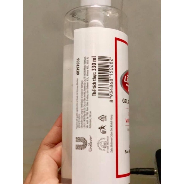 Gel rửa tay khô sạch sạch siêu nhanh Lifebuoy (bảo vệ vượt trội 10) loại có vòi 330ml | BigBuy360 - bigbuy360.vn