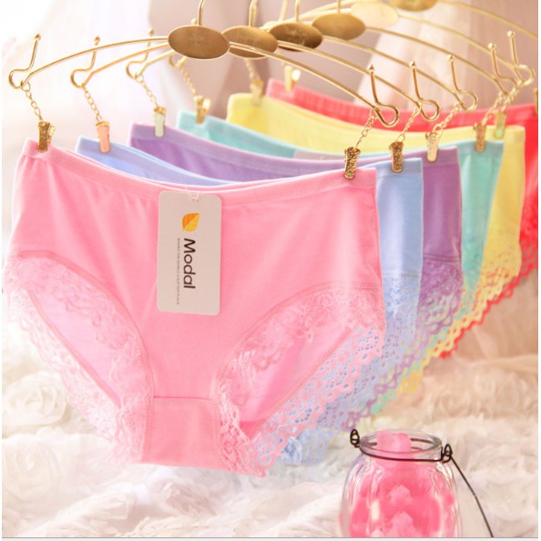Quần lót ren chất cotton cho chị em 1 chiếc- 2 chiếc (42-57kg)