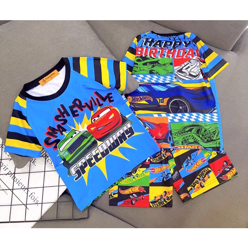 Bộ 3D thun lạnh bé trai