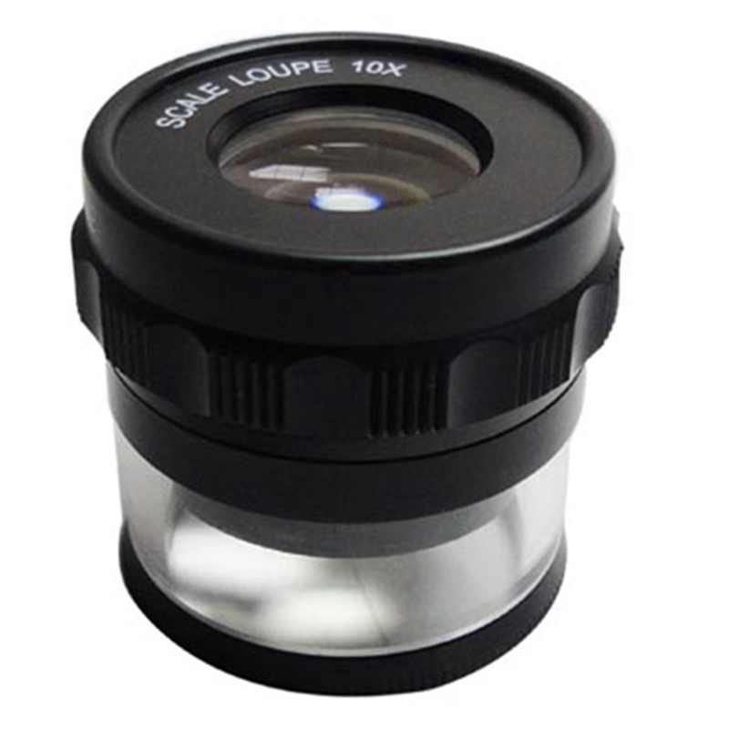 Kính Lúp Phóng Đại 10X 10X Có Giá Đỡ Tiện Dụng
