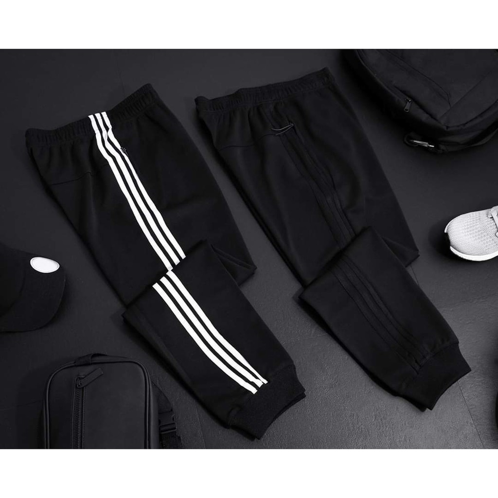 Quần Thun Thể Thao Nam 3 Sọc Quần Nam Thu Đông Co Giãn Ống Suông QT42 | BigBuy360 - bigbuy360.vn