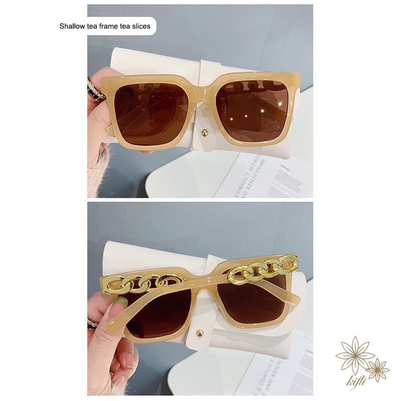 Kính mát gọng vuông phong cách retro thời trang cho nữ 2022