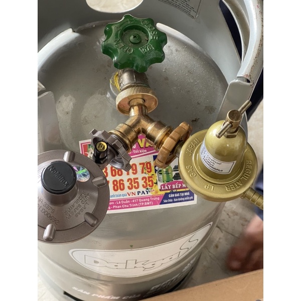 Y đồng chia 2 van gas