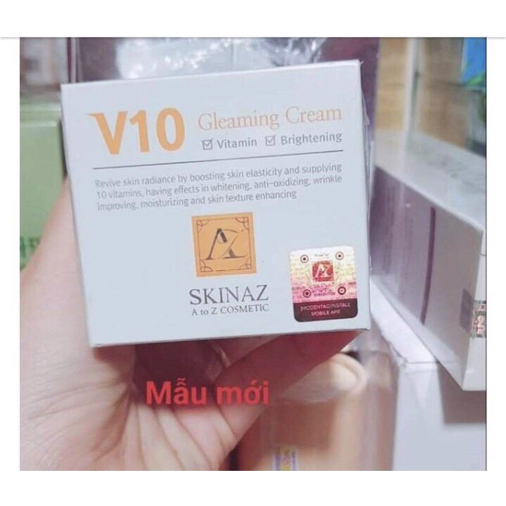 MẪU MỚI 2020 - Kem V10 Skinaz Hàn Quốc