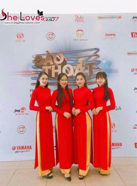 Áo dài truyền thống lụa  - Long  Mỹ Siêu Rẻ