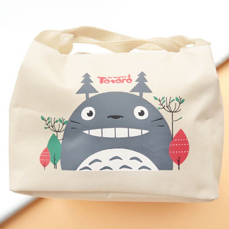 Túi Đựng Hộp Cơm Trưa Giữ Nhiệt 2017 In Hình Totoro Xinh Xắn