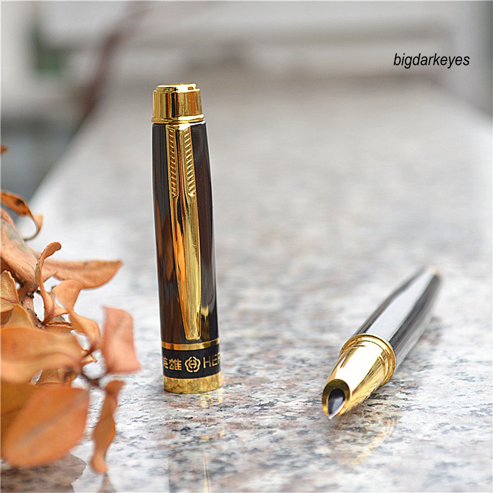 Bút Máy Viết Chữ Mượt Bằng Kim Loại Kèm Hộp Đựng Cho Văn Phòng