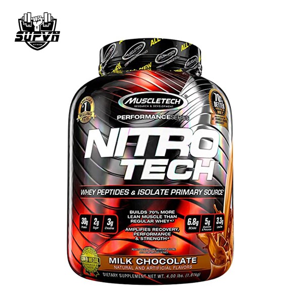 NITRO TECH WHEY ISOLATE 4LBS - Sữa bổ sung Protein hỗ trợ tăng cơ chất lượng cao giá tốt