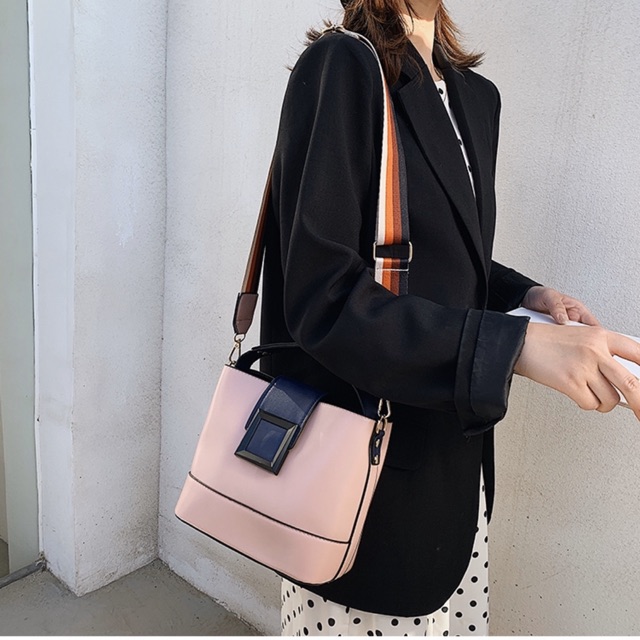 T15 TÚI DA MỀM ĐEO CHÉO KHOEN VUÔNG QOAI DỆT HÀNG CAO CẤP ảnh thật cuối bài