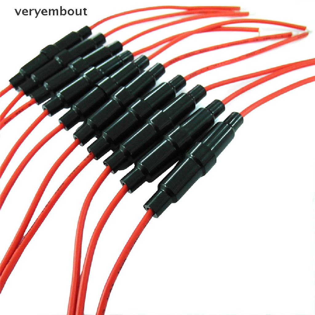 Set 10 Hộp Đựng Cầu Chì 5x20mm Có Dây Cáp Tiện Dụng