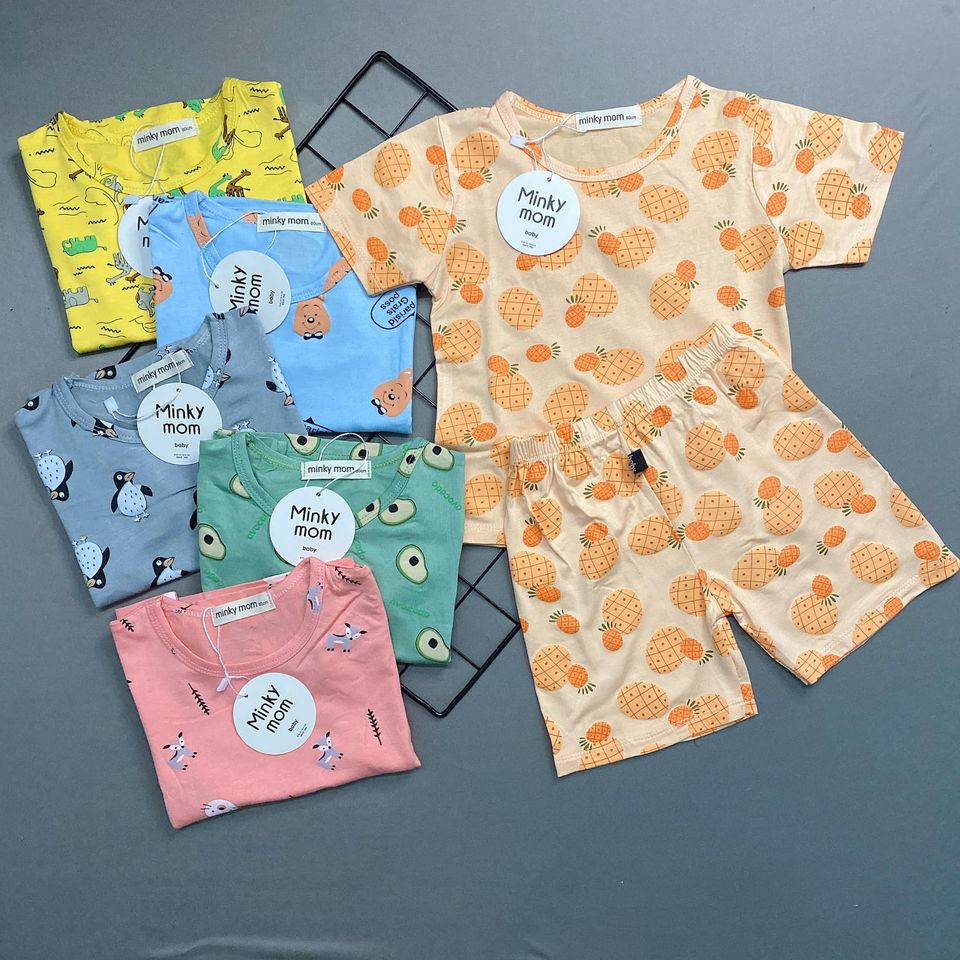 Bộ ngắn thung lạnh trái bơ minkymom cho bé