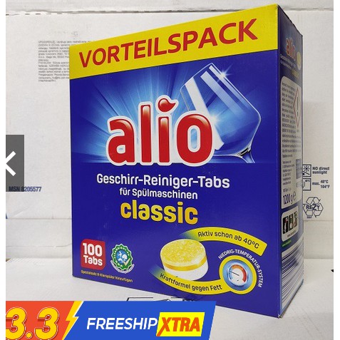 Viên rửa bát Alio hộp 100 viên ( Đức )