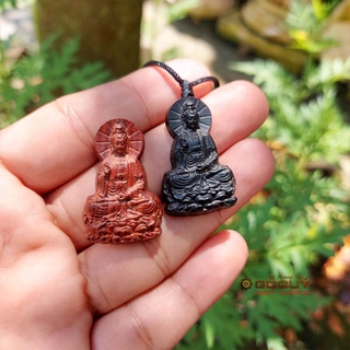 Mặt dây chuyền Phật quan âm bằng gỗ