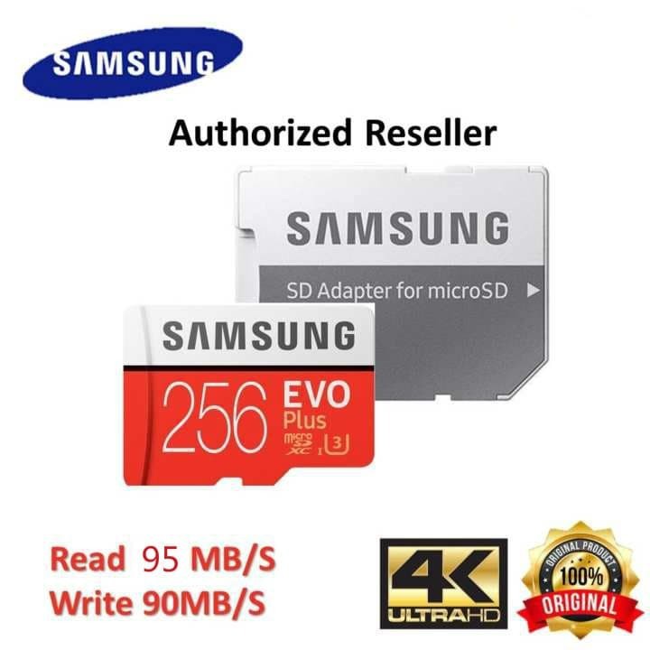 Thẻ Nhớ Micro Sd Micro Sd Samsung Microsd 256gb Evo Plus 95mb / S