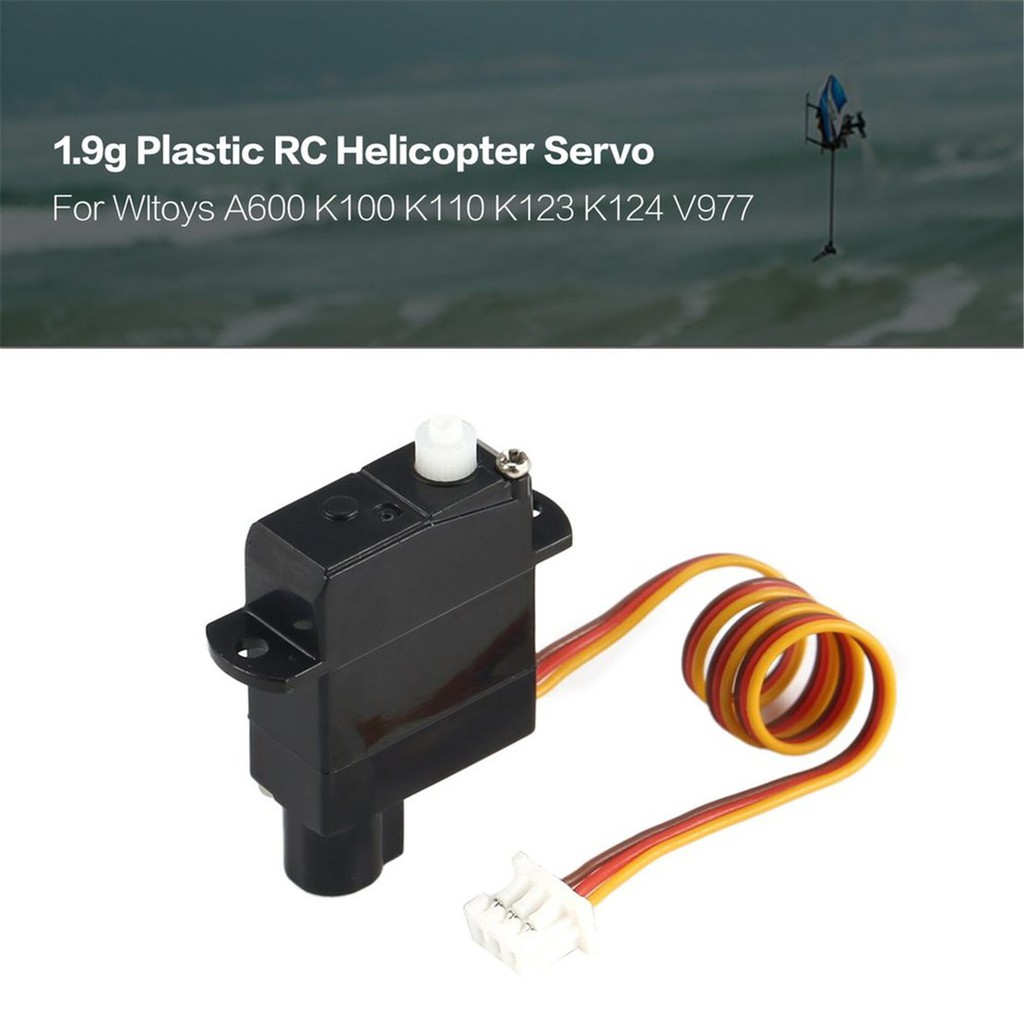 【điều khiển từ xa8/5】1.9g Plastic Servo for Wltoys A600 K100 K110 K123 K124 V977 RC Helicopter