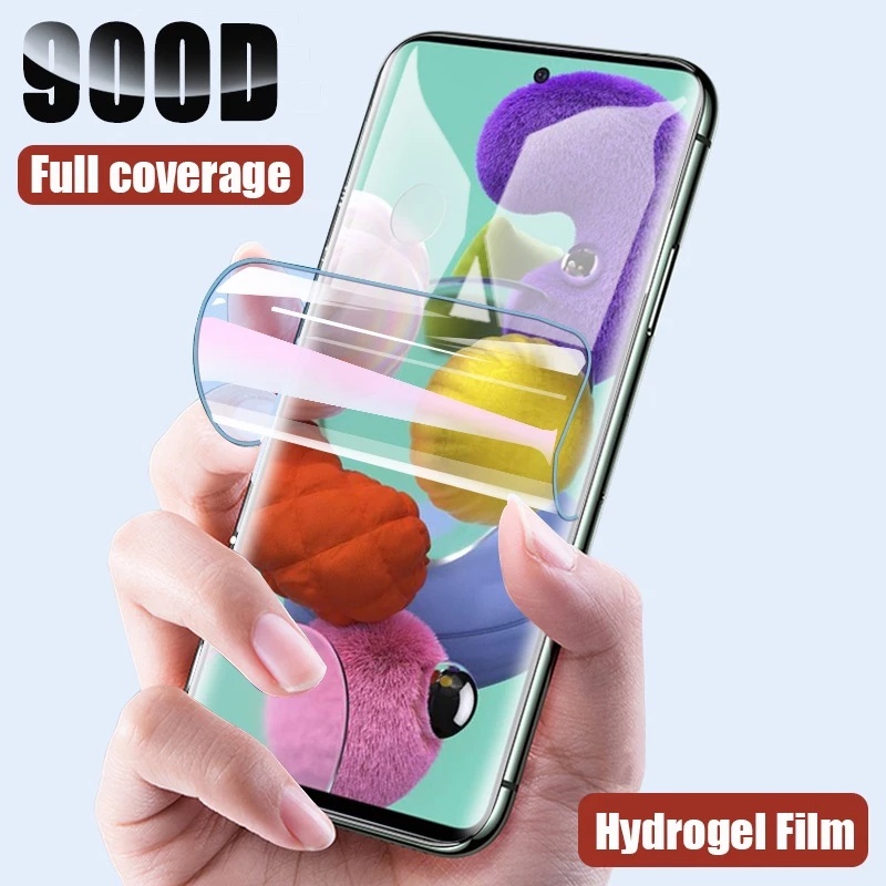 1-3PCS Full cover Hydrogel Film cho Samsung Galaxy M32 Z Flip 3 M52 5G HD Screen Protector Trên dòng samsung