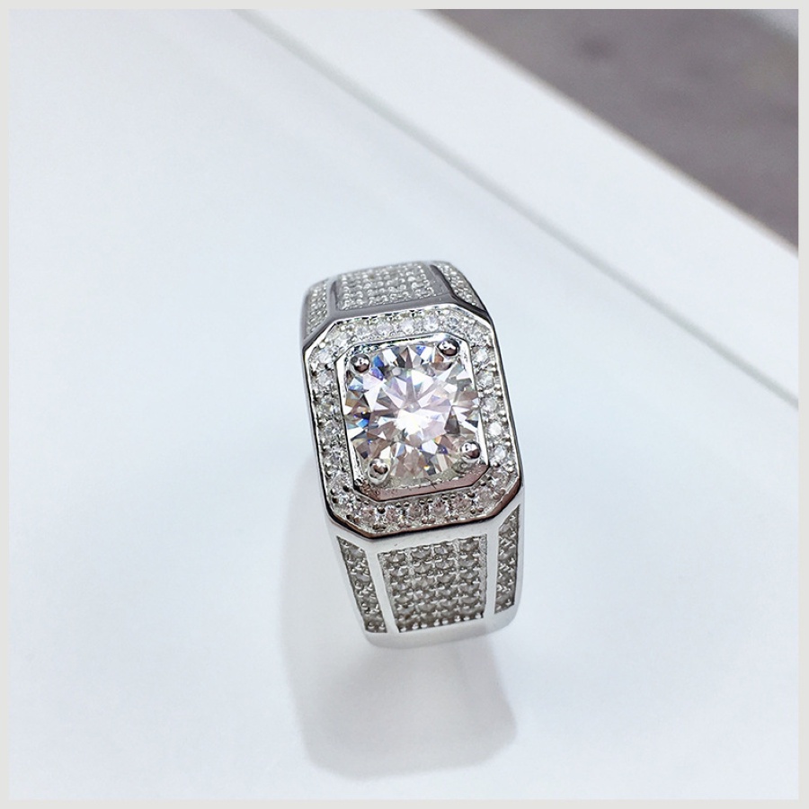 Nhẫn nam nữ đính đá sang trọng Unisex,thời trang phong cách siêu ngầu