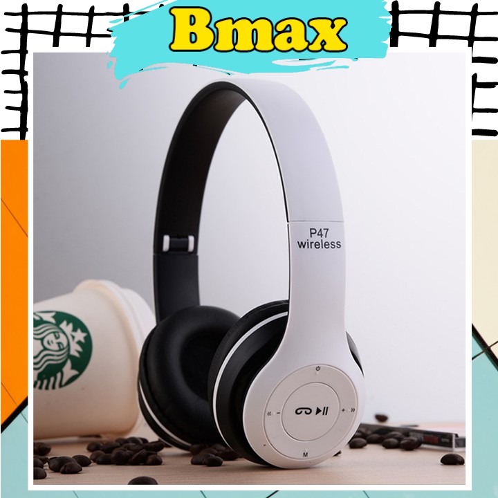 Tai nghe bluetooth không dây chụp tai mèo headphone nghe nhạc điện thoại dùng được cho cả laptop máy tính pc chống ồn