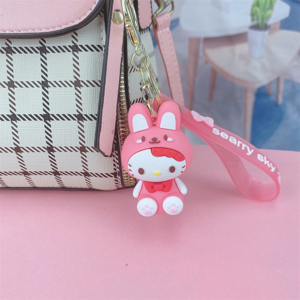 Móc Khóa Hình Búp Bê Hoạt Hình Sanrio Bằng Ngọc Bích Dễ Thương
