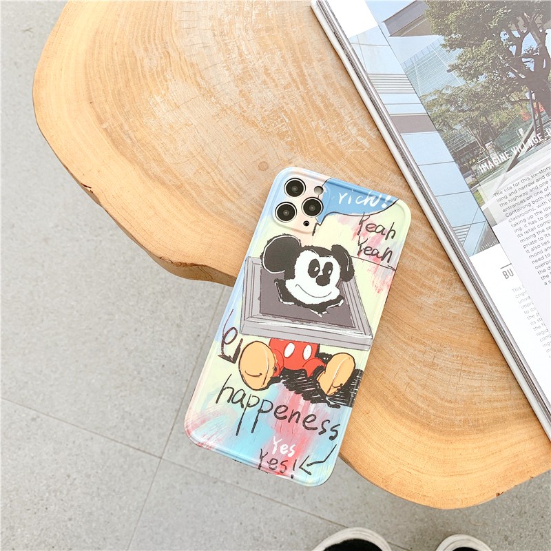 Ốp lưng iphone Mickey Color IMD dày dặn viền nổi 5/5s/6/6plus/6s/6splus/7/7plus/8/8plus/x/xs/11/12/pro/max/plus/promax | BigBuy360 - bigbuy360.vn