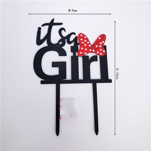 Topper Trang Trí Bánh Kem Bằng Acrylic Hình Chuột Mickey Dễ Thương