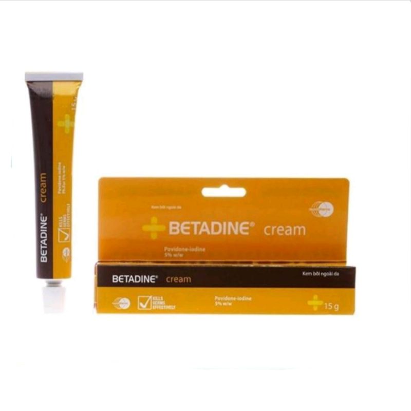 Kem bôi ngoài da BETADINE cream 10% 40g ⚡ Nhà thuốc Hải Linh ⚡ [Betadin, Povidine, Iodine, Povidin, ointment]