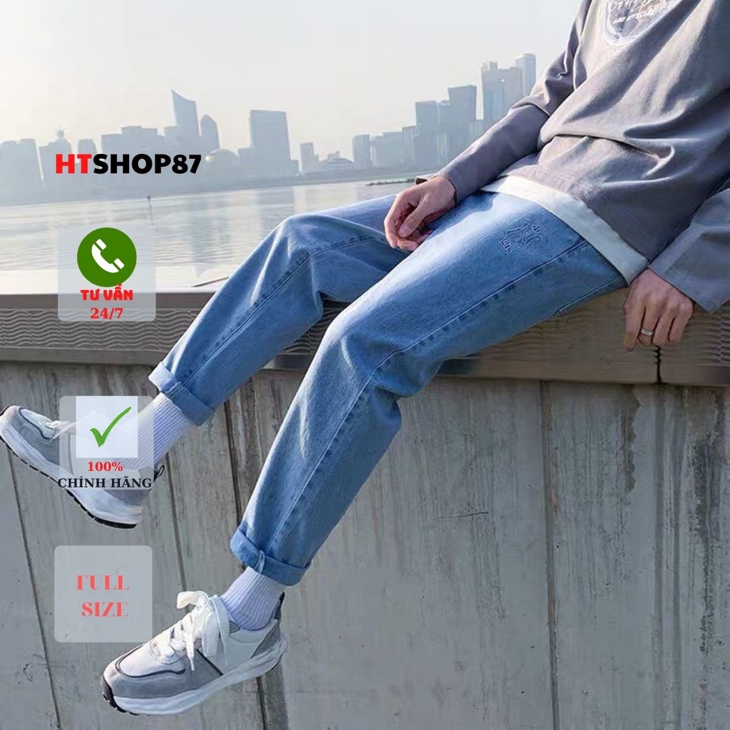 Quần bò jean nam Baggy Hàn Quốc mẫu mới nhất 2022 HTJean