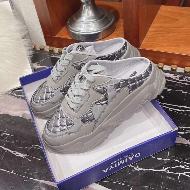 Giày thể thao hở gót trần trám sục thể thao fullbox cao cấp