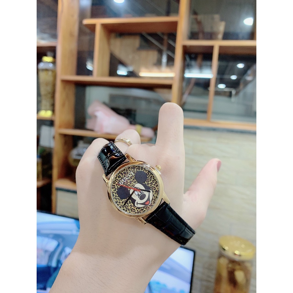 Đồng hồ nữ gucci quai da đeo tay chống nước măt tròn màu nâu tây thời thượng ( tuyển sỉ toàn quốc)