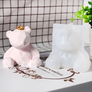 Khuôn Silicon Gấu 3D Làm Handmade