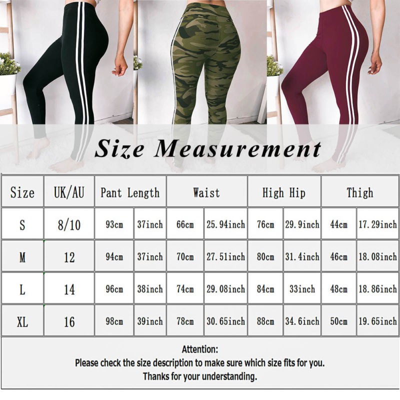 Quần legging thể thao nữ 2 sọc dọc