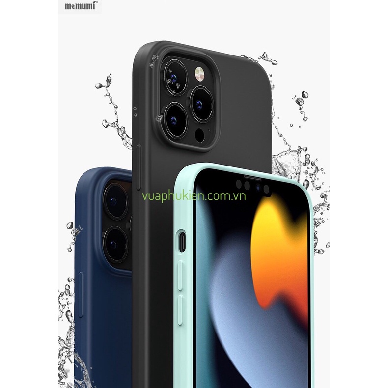 Ốp lưng silicon chống bẩn cho iPhone 13 Pro Max/13 Pro/13 6.1 chính hãng Memumi cao cấp