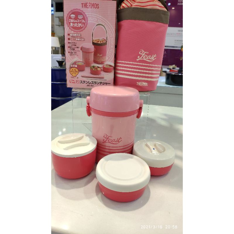 HỘP CƠM THERMOS JBG-801 KÈM TÚI+ ĐŨA