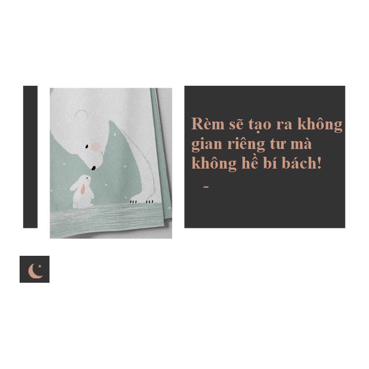 Rèm cửa IN HOA kiểu Nhật loại 2 MẢNH