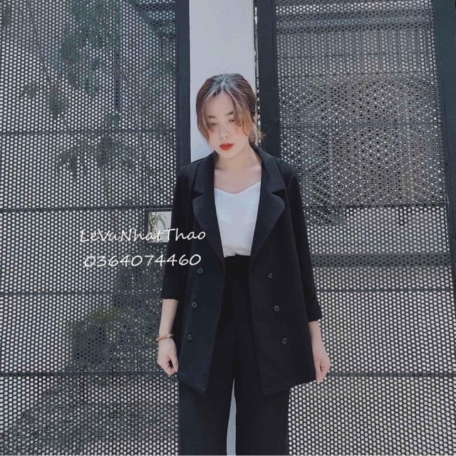 Siêu Sang Set vest Dài 3 Món