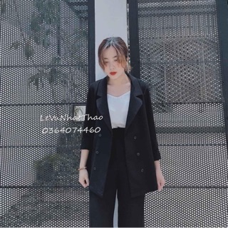 Siêu sang set vest dài 3 món