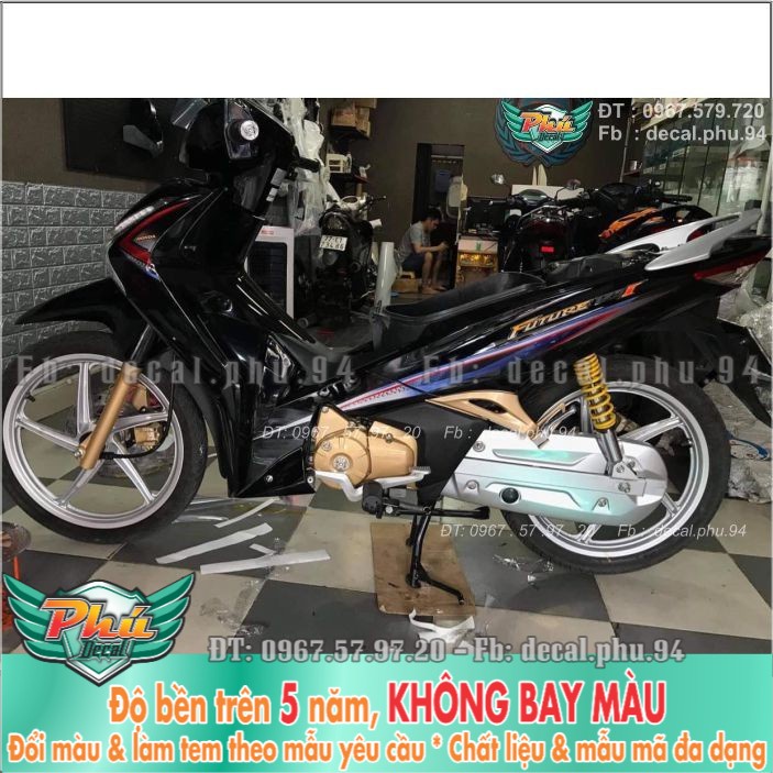 Tem rời Future 125 i đen Crom (B) -1
