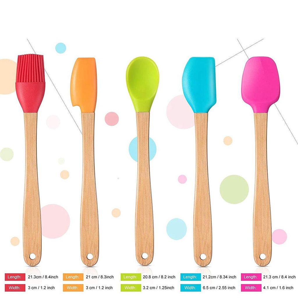 HARRIETT Dụng Cụ Cạo Bánh Quy Mini Tay Cầm Gỗ Tiện Dụng