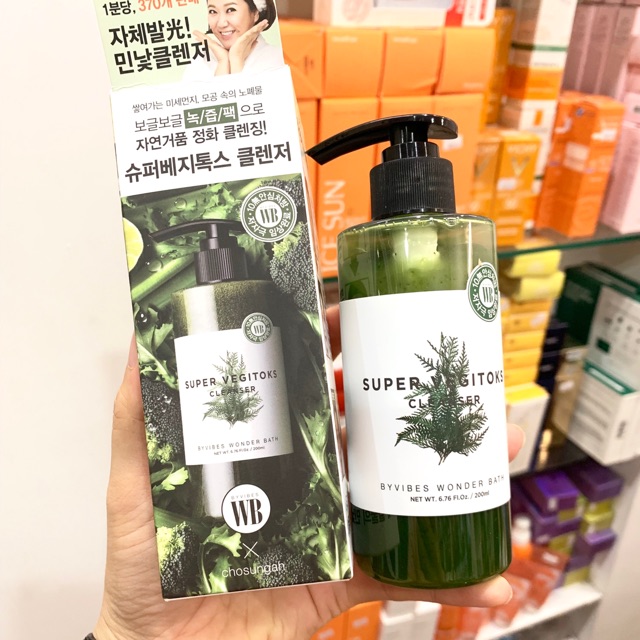 Sữa rửa mặt rau củ Super Vegitoks Cleanser