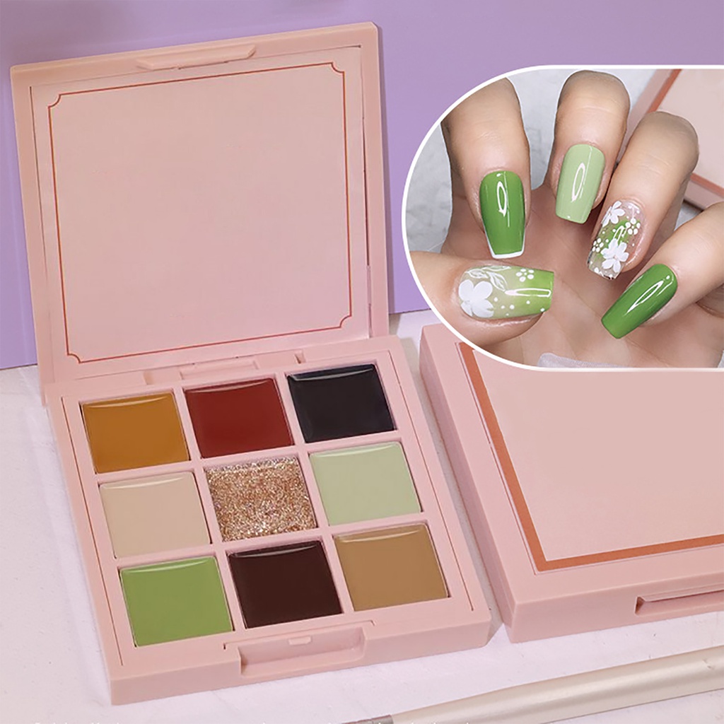 Sơn Móng Tay Kim Tuyến Lấp Lánh 9 Màu Tùy Chọn DIY