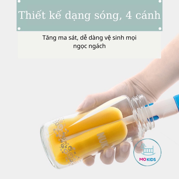 Bộ cọ rửa bình sữa và ống hút sữa MISUTA dùng cho tất cả các bình sữa Avent, Pigeon, Moyuum, Wesser-MOKIDS