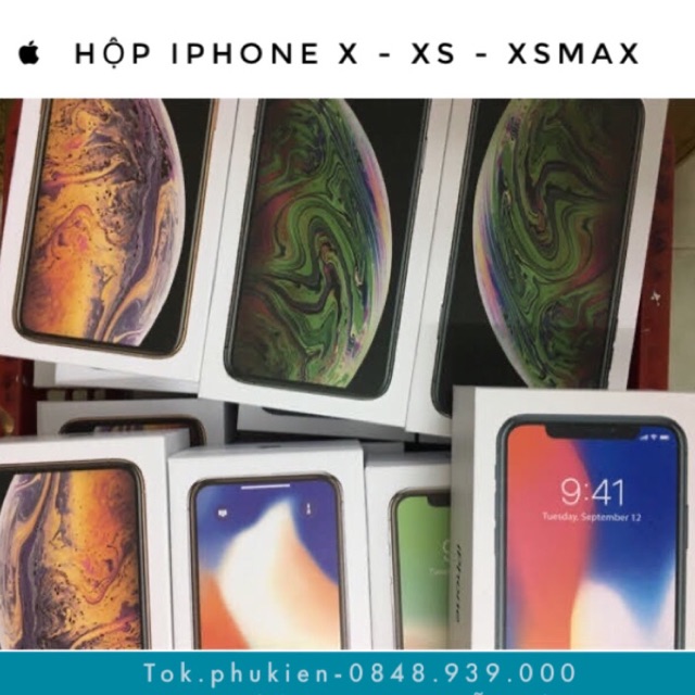   Hộp iPhone X - Xs - XsMax (Nhận đóng Seal & in imei)