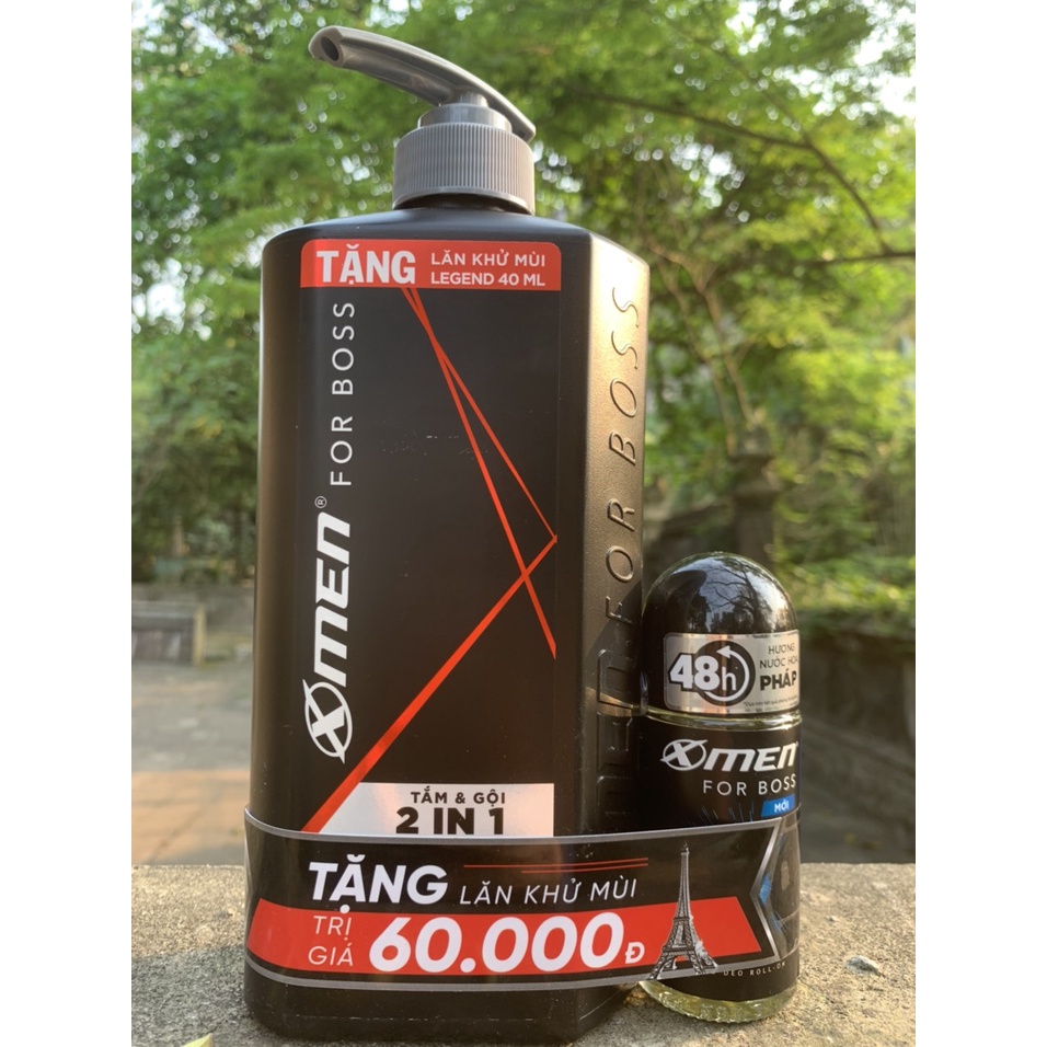 TẮM GỘI 2in1  X-MEN FOR BOSS INTENSE 650ML