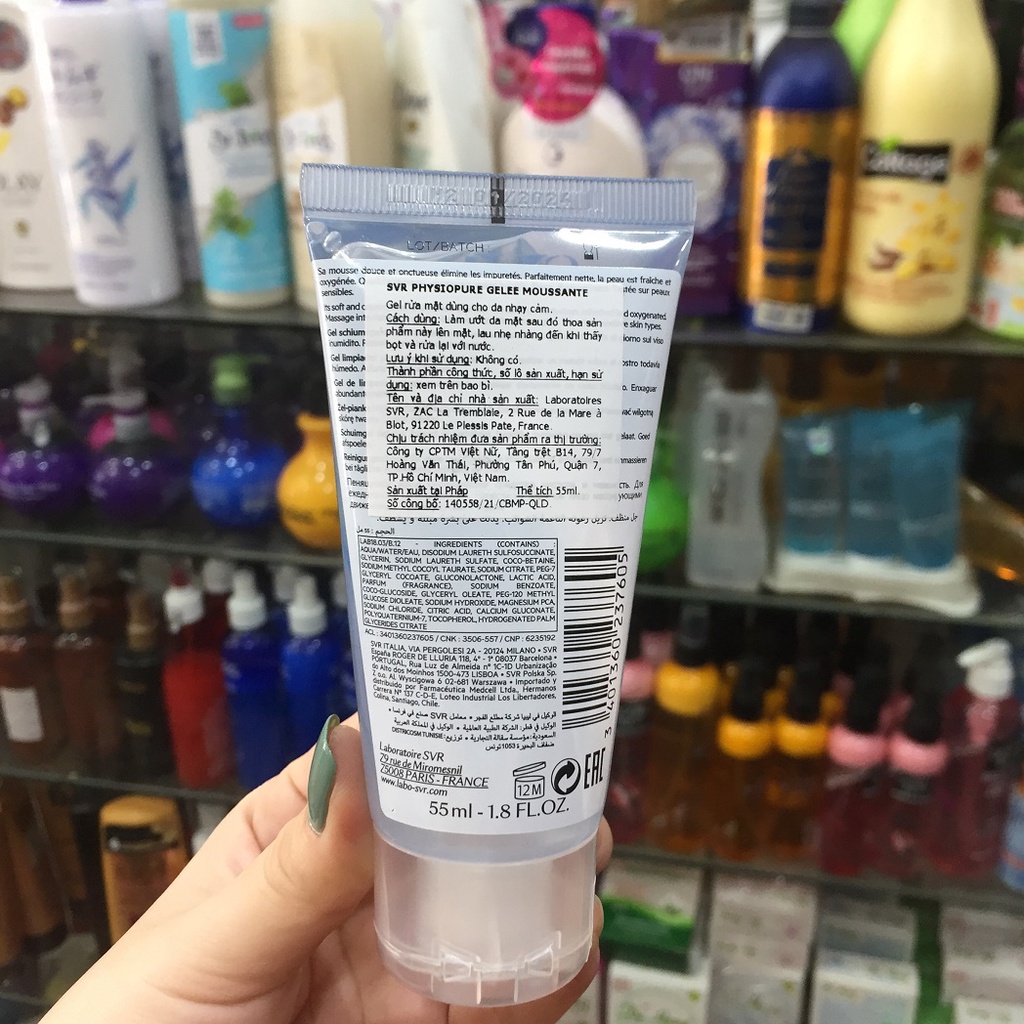 Gel Rửa Mặt SVR Dành Cho Da Nhạy Cảm 55ml
