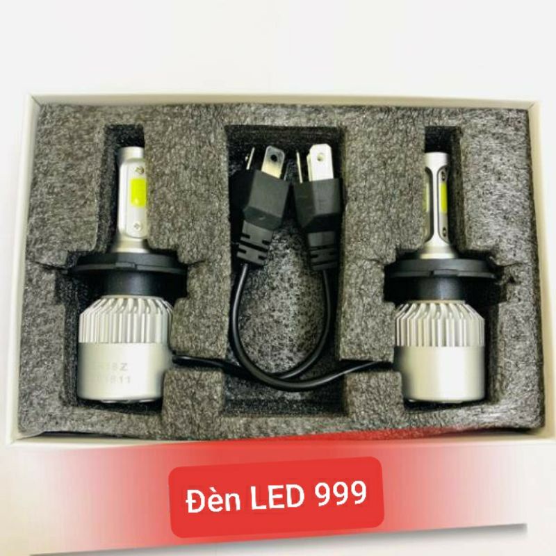 ĐÈN PHA LED C6 3 TIM LED H4 (GIÁ 1 BÓNG)