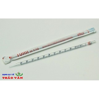 Pipet thủy tinh thẳng các cỡ