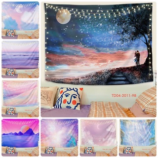 Tranh vải treo tường decor Tín Phát, vải treo tường phông nền, thiên hà cho không gian chill