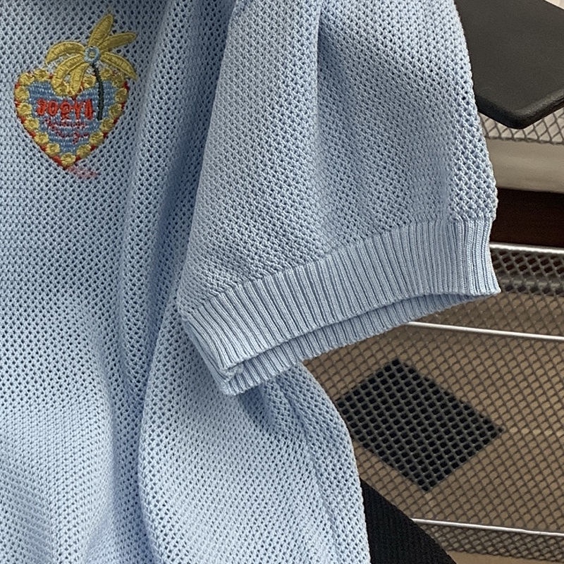 Áo polo Ngắn Tay Phối Màu Sắc Trẻ Trung Thời Trang Mùa Hè Cho Nữ