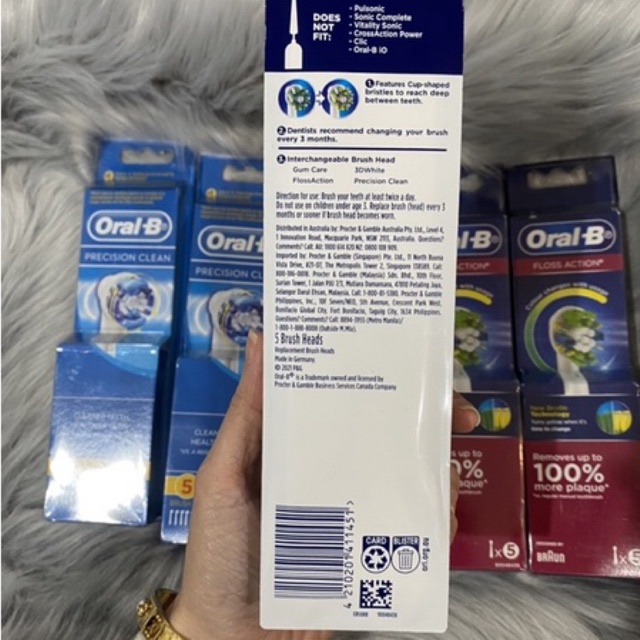 Set 5-Set 6 Đầu Bàn Chải Điện Oral-B Precision Clean